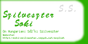 szilveszter soki business card